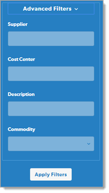 Oracle Eam Filtering Purchase Requests Expanded Table View All Orders