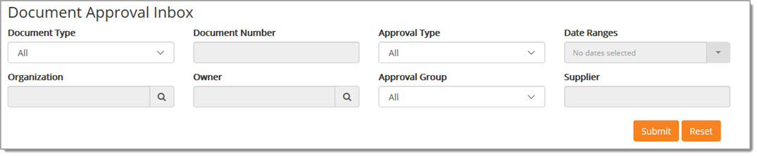 Document Search Filters