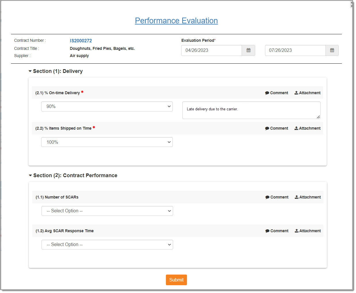 Add Peformance Evaluation