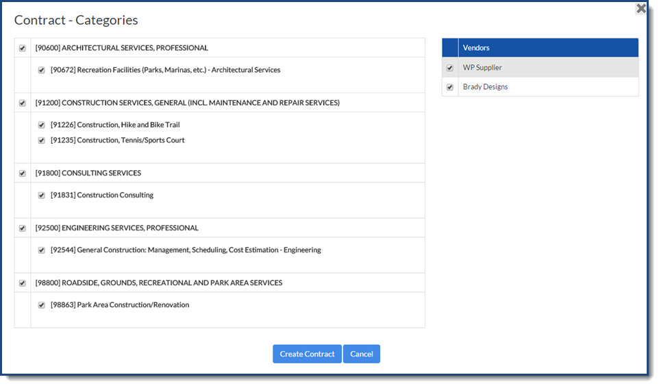 Contract - Categories