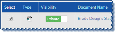 Contract Visibility - Private