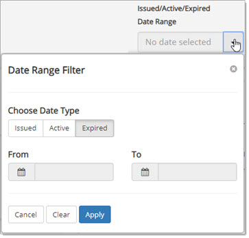 Date Range FIlter