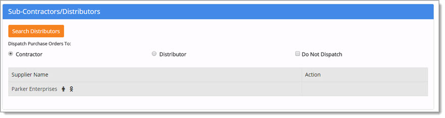 Sub-Contractors/Distributors Sub-Contractors/Distributors