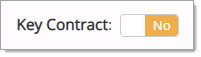 Key Contract Toggle: No