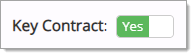 Key Contract Toggle: Yes