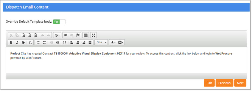 Edit Email Message