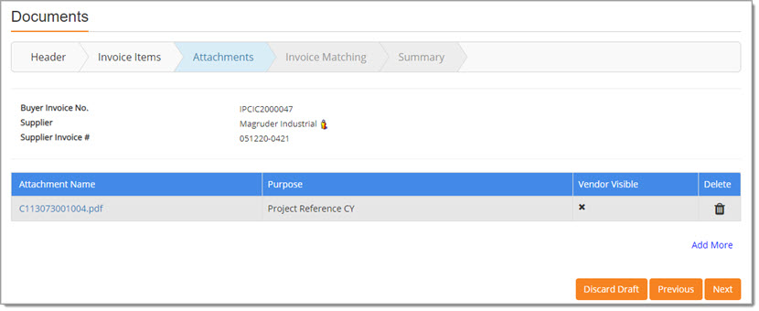Added Invoice Document