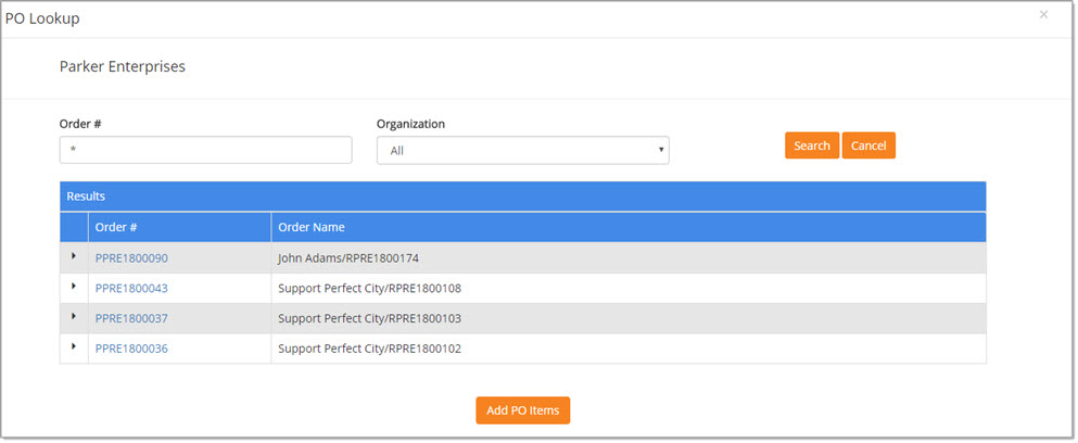 PO Lookup