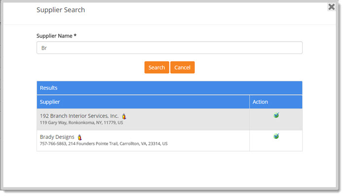 Supplier Search