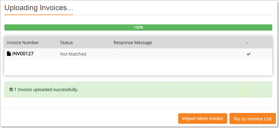 Uploading Invoices