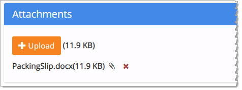 Receipt Entry - Upload Attachment