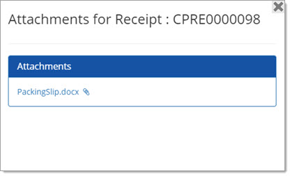 Receipt Attachment