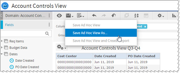 Save Ad-Hoc View As...