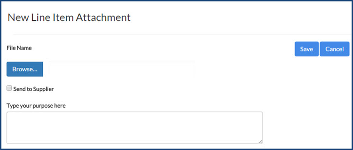 New Line Item Attachment