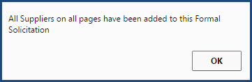 Formal Solicitation - All suppliers on all pages