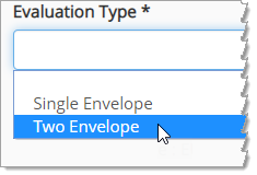 Evaluation Type - Two Envelope