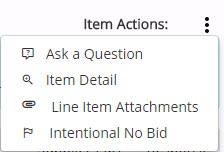 Item Actions