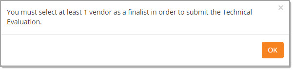 Select at least 1 vendor.