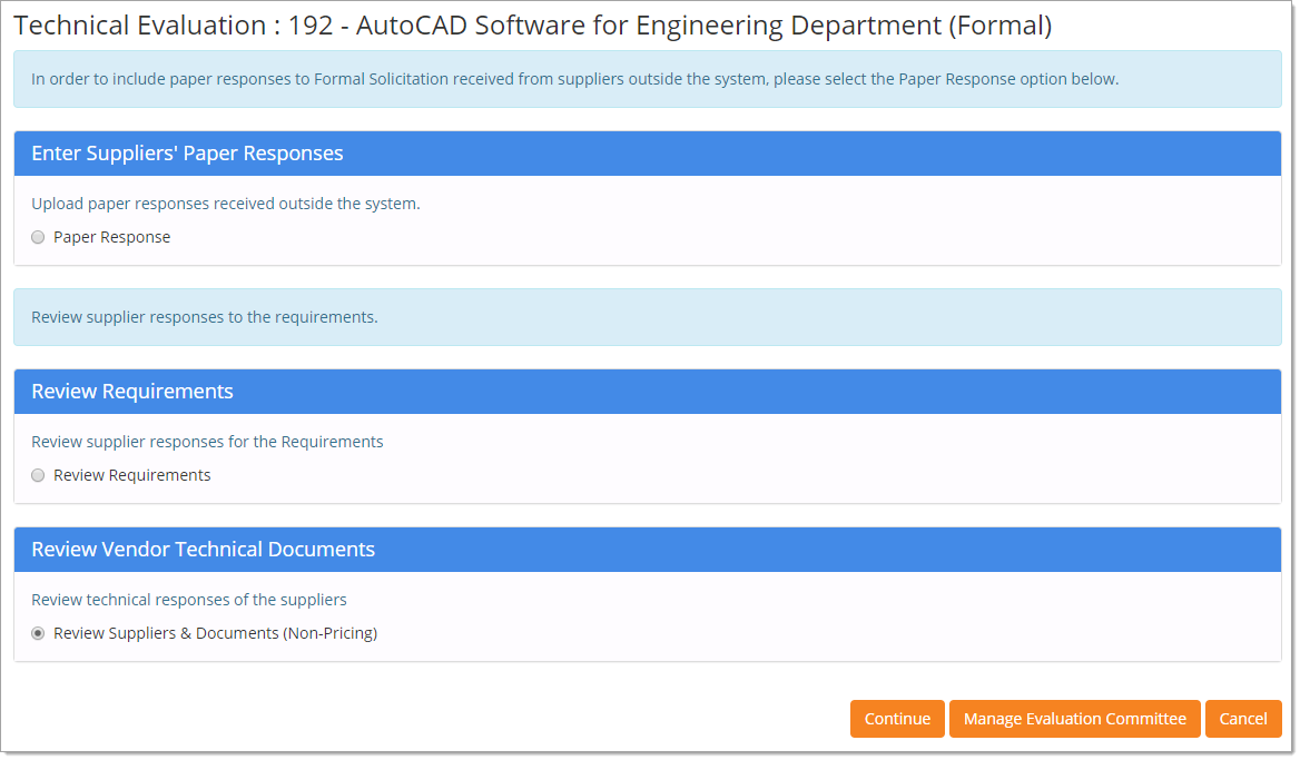 Technical Evaluation Page