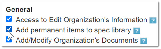 Manage Solicitation Item Spec Library