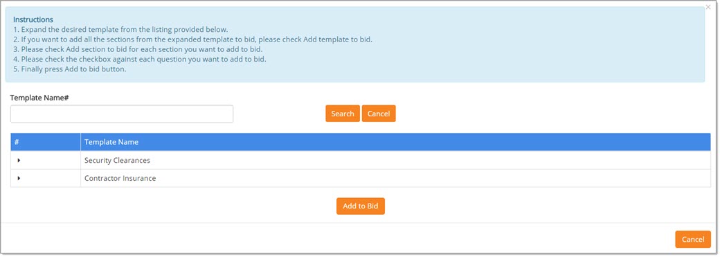 Add Questionnaire from Library