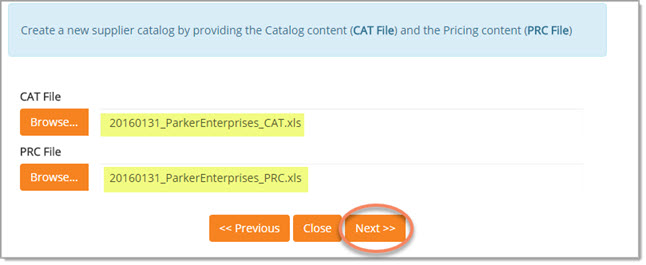 Generate Catalog from Solicitation