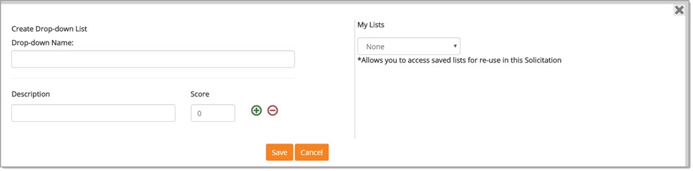 Create Drop Down List