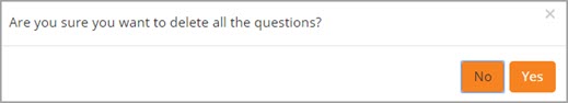 Delete All Questions